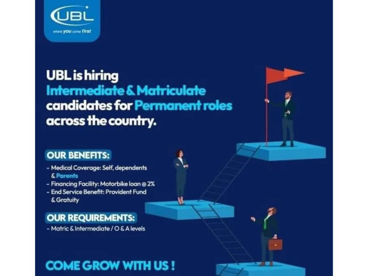 United Bank Limited UBL Jobs 2024 | Apply Online