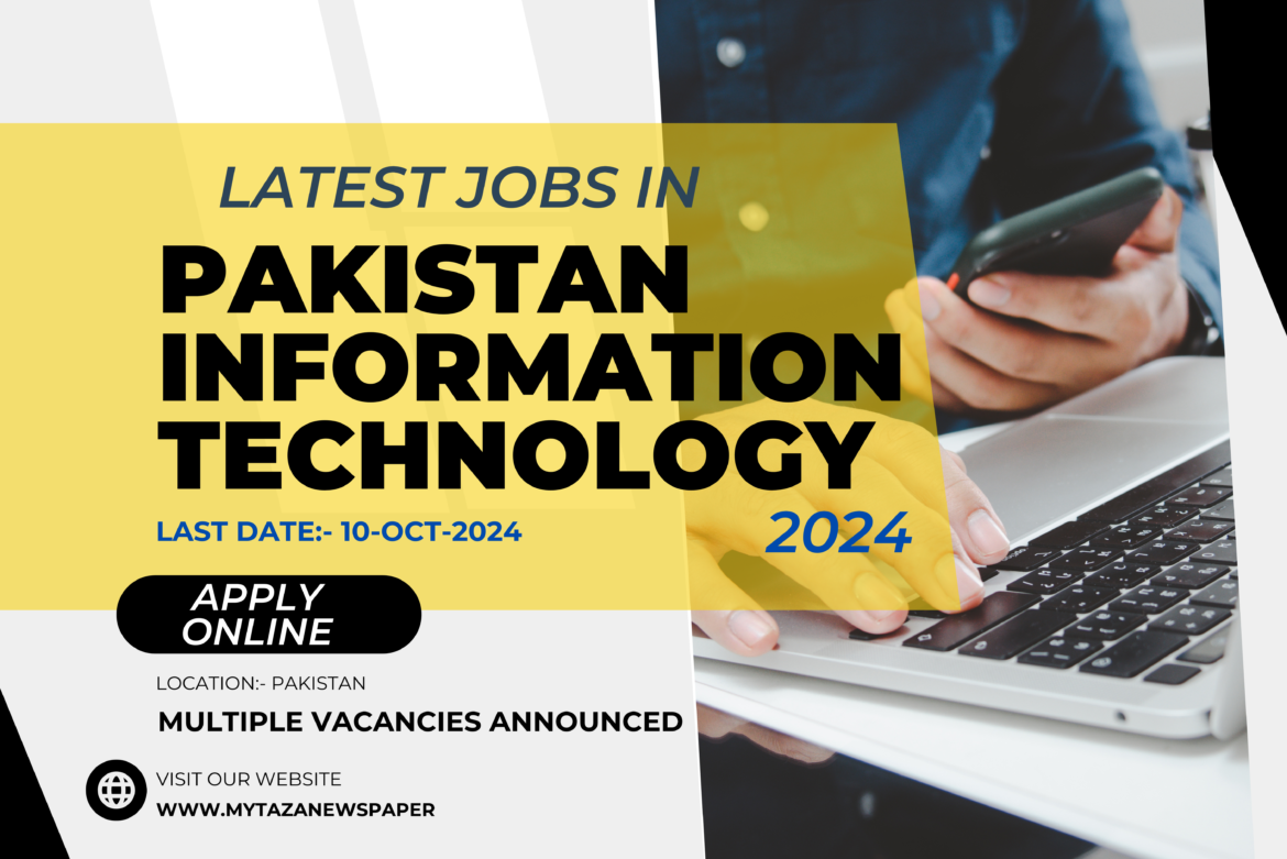 Pakistan Information Technology Board Jobs 2024 | Apply Online Join PITB