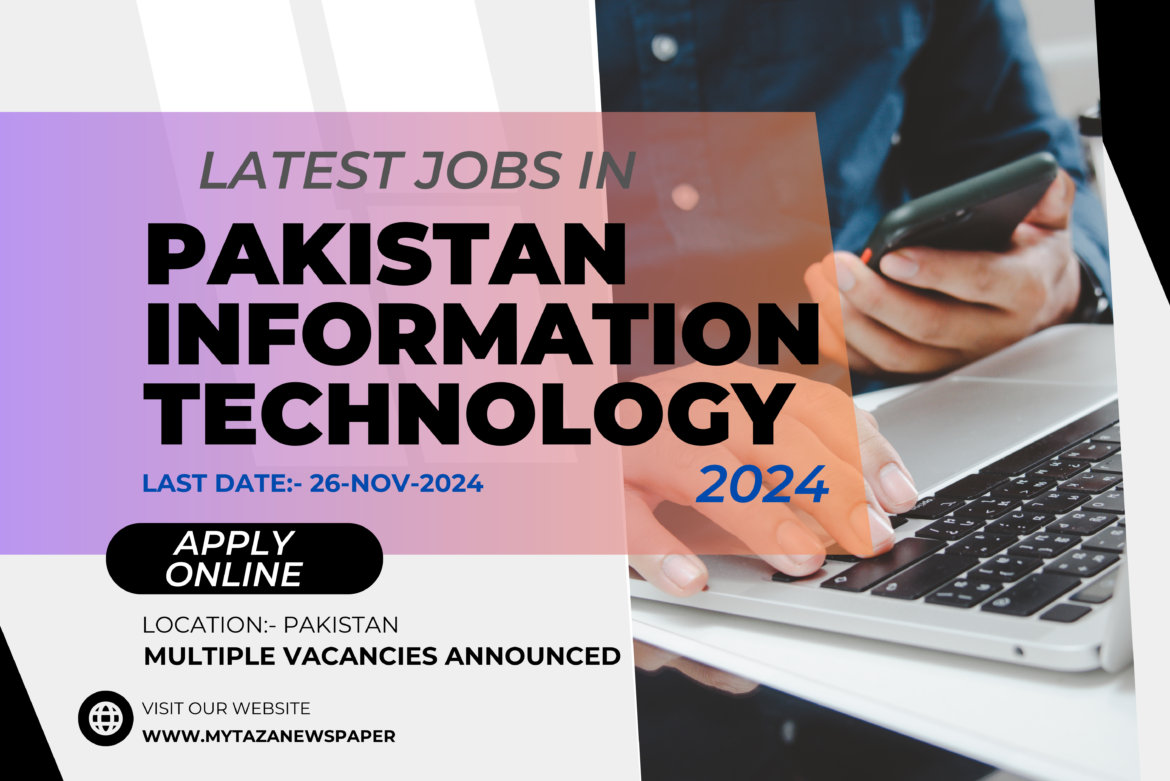 Latest IT Jobs in Pakistan 2024 Advertisement | Apply Online