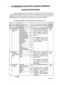 GEPCO Jobs 2025 Advertisement 